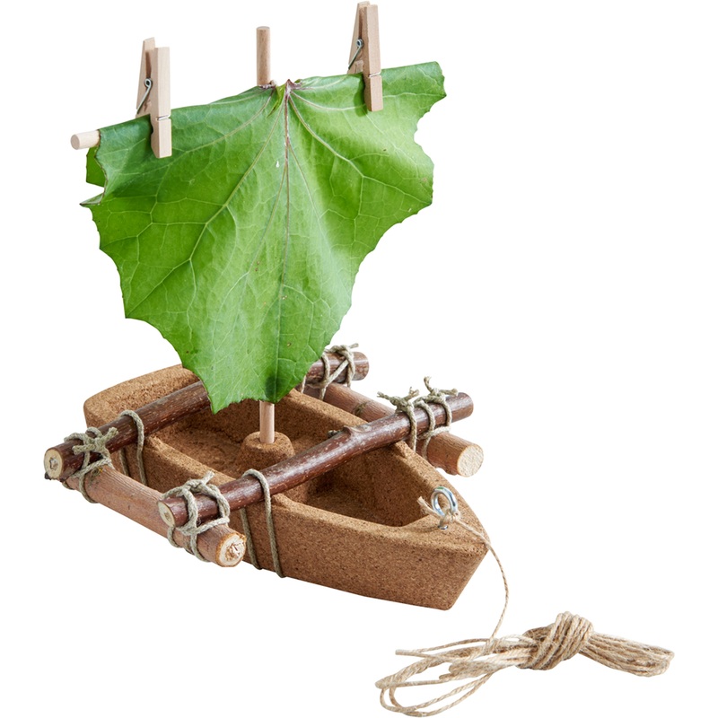 Haba Terra Kids Cork Boat DIY Activity Kit  Eco-Friendly Toy