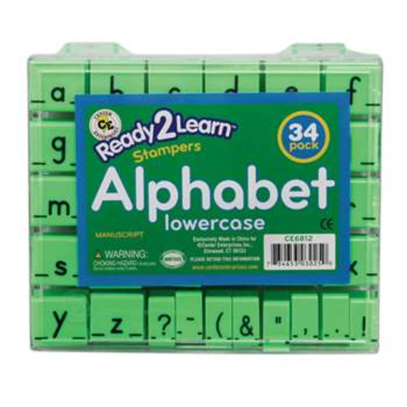 Manuscript Alphabet Stamp Set Lowercase