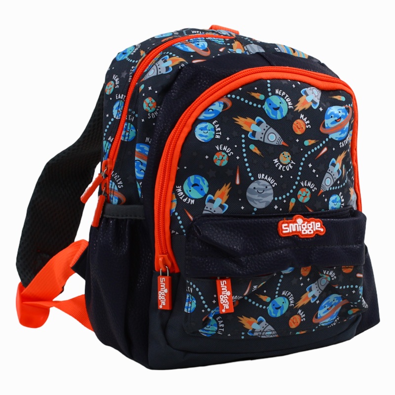 Smiggle Black Space Teeny Tiny Backpack  12 Inch