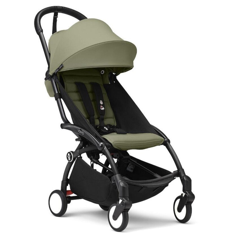 Stokke – YOYO 3 Stroller 6+ – Black Frame + Olive