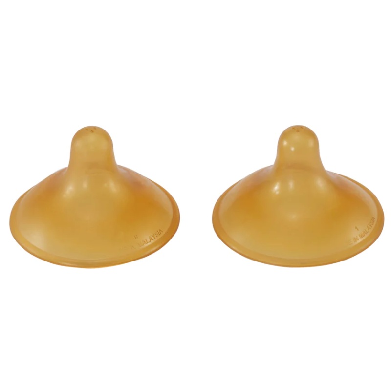 Natural Rubber Nipple Shields for Breastfeeding – 2 Pack