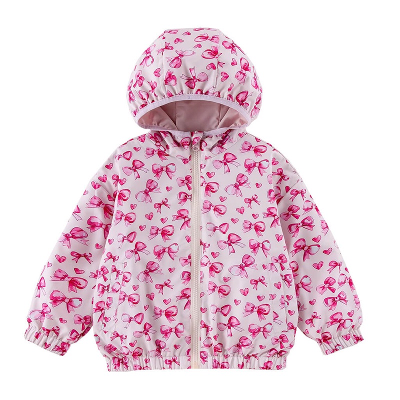 Reversible Windbreaker Bows Galore Pink