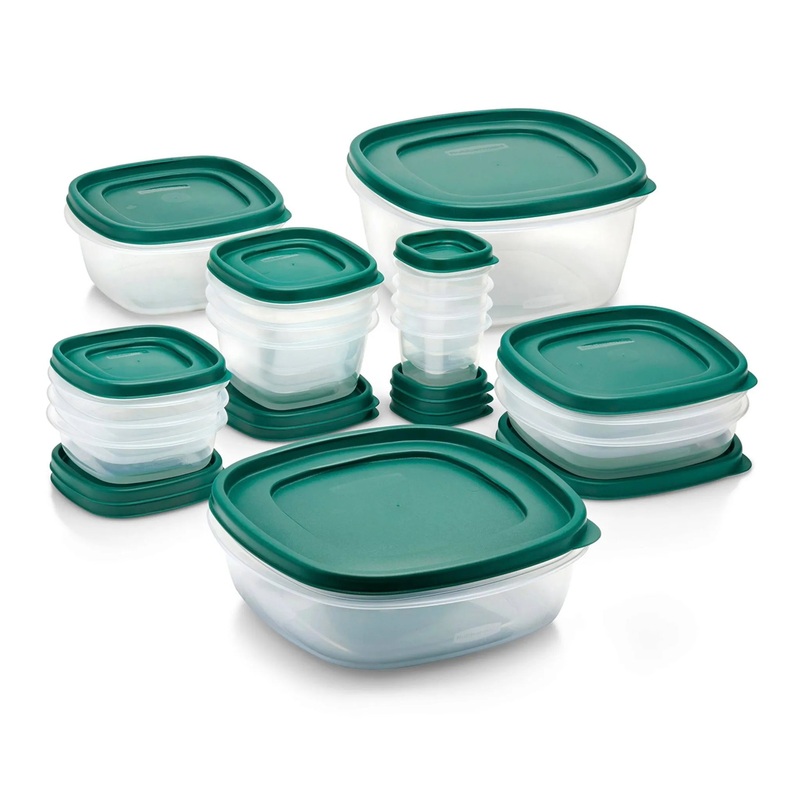 30pc Food Storage Container Set with Easy Find Lids- Forest Green