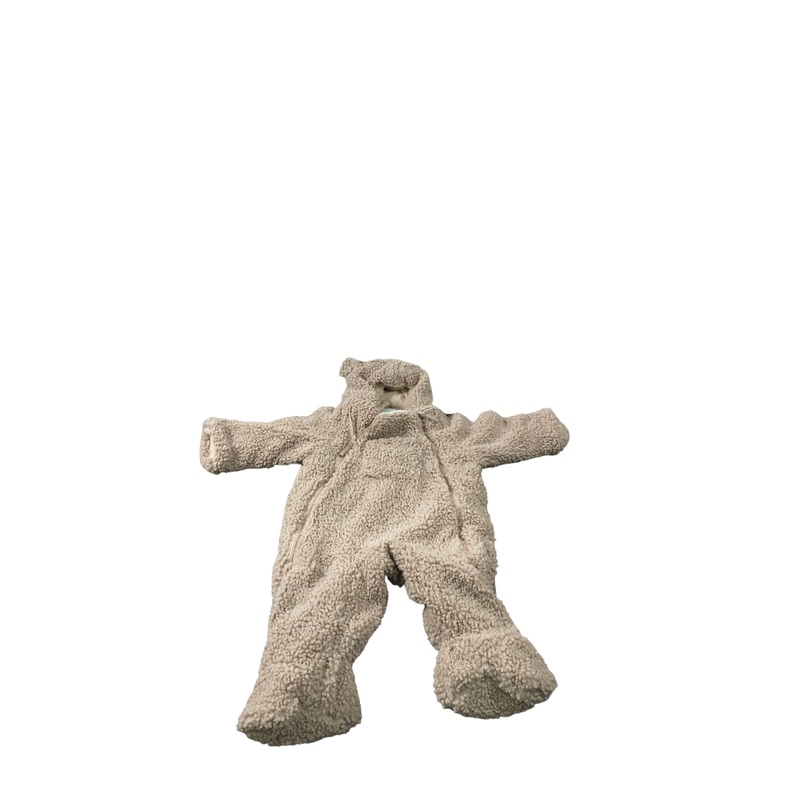 7 A.M. Enfant Teddy Jumpsuit Bebe, 12-24 Months, Oatmeal