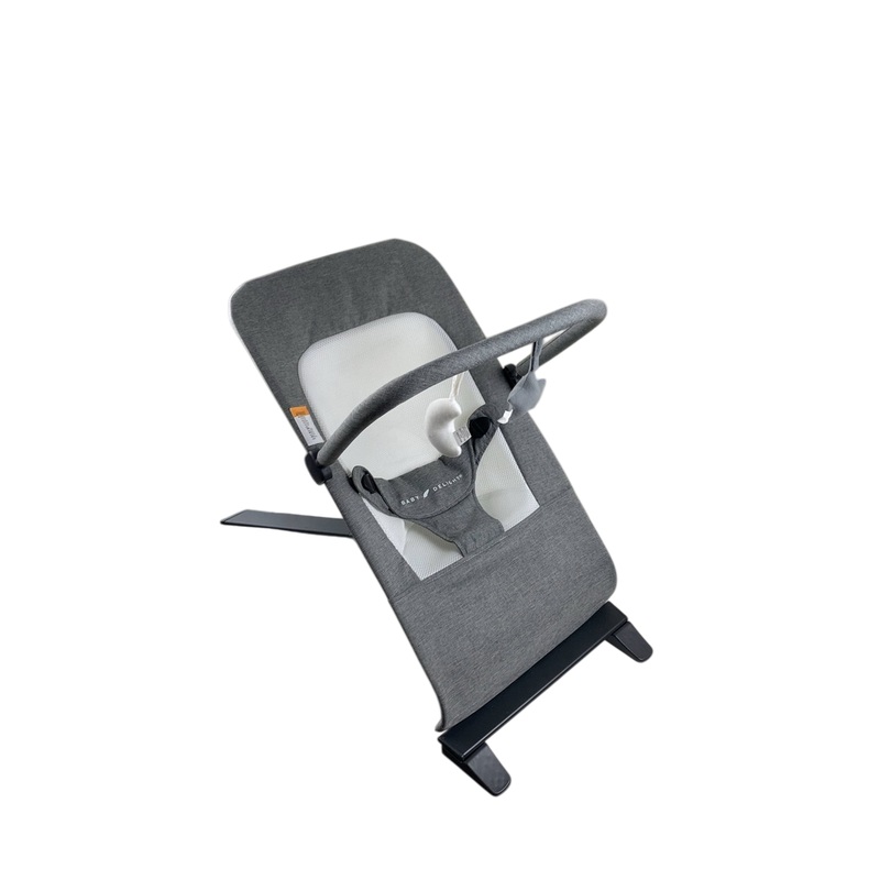 Baby Delight Alpine Deluxe Portable Bouncer, Charcoal Tweed