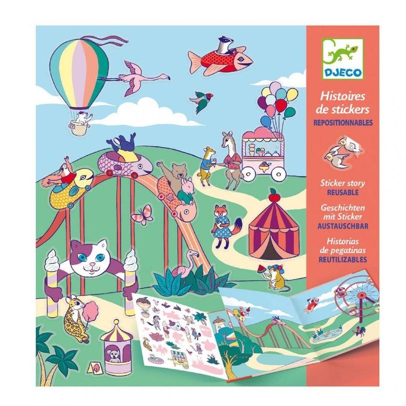 DJECO Sticker Stories The Fun Fair