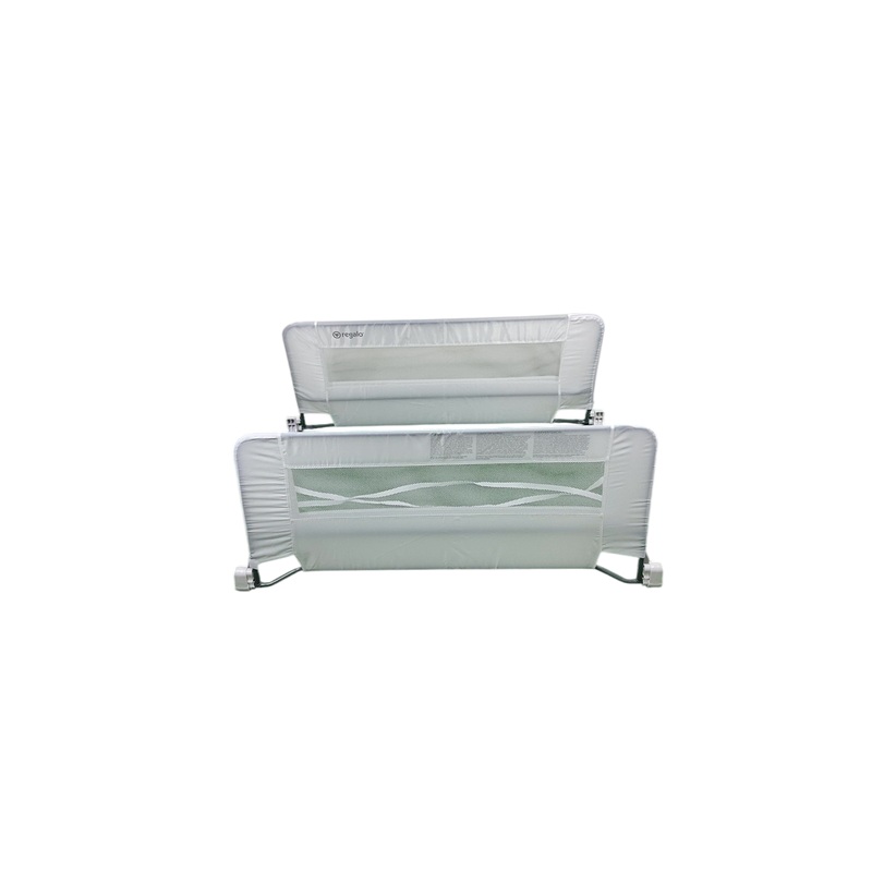 Regalo Swing Down Double Bed Rail, White, 2 Pack, 43in