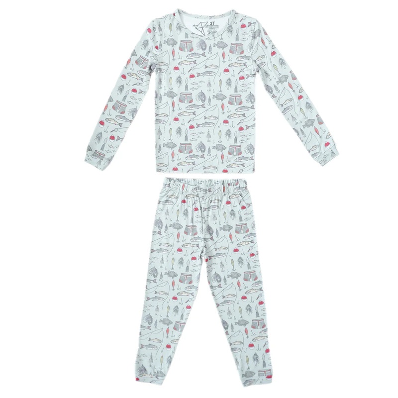 2 Piece Long Sleeve Pajama Set – Trout