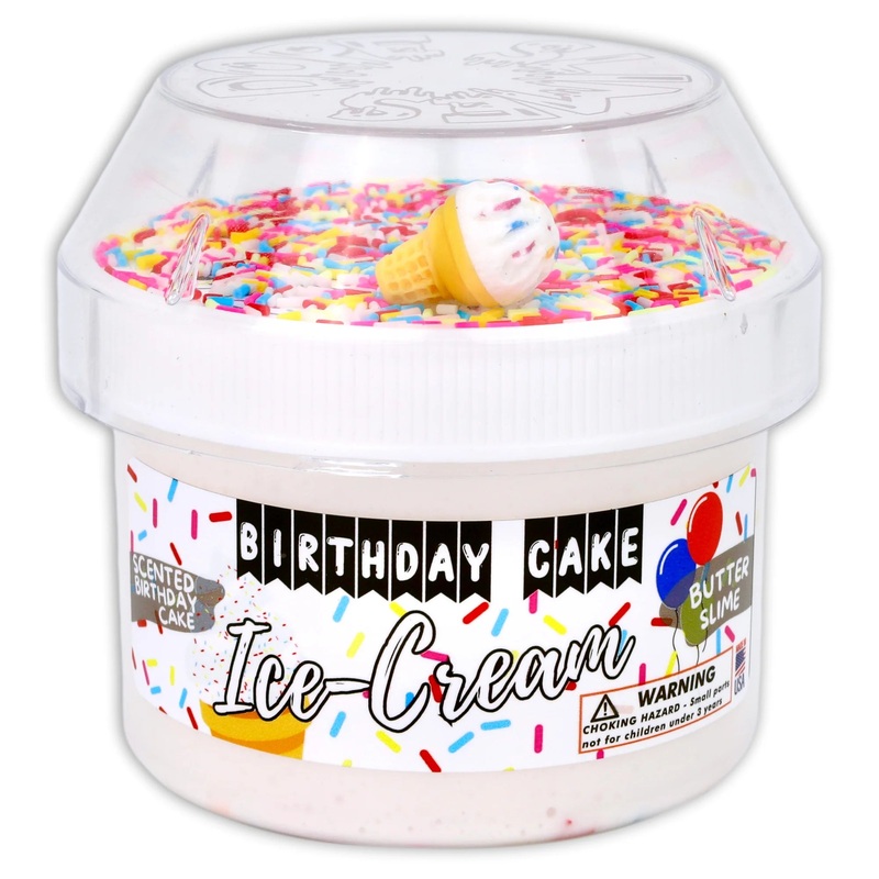 Birthday Cake Ice-Cream Slime