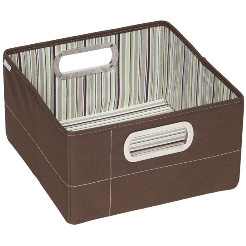 JJ Cole Storage Box 6.5″ – Cocoa Stripe