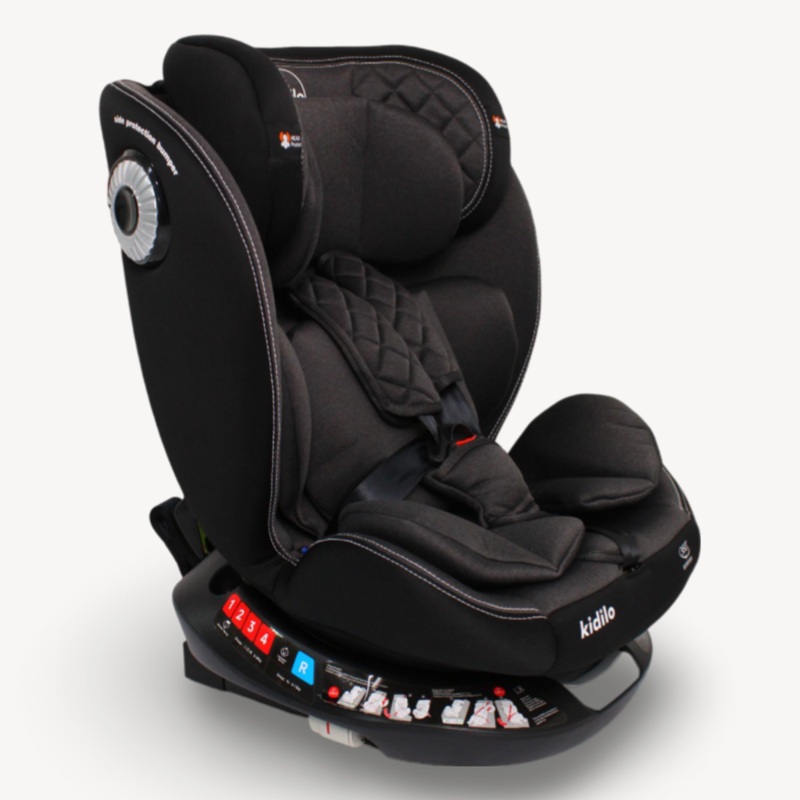 Kidilo 360 Rotating Baby Car Seat with Advanced Head Protection  Safe & Comfortable for Every Journey