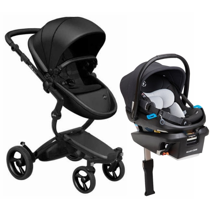 Mima Xari 4G + Maxi Cosi Coral XP Travel System Bundle – Black – Black / Black / Essential Black