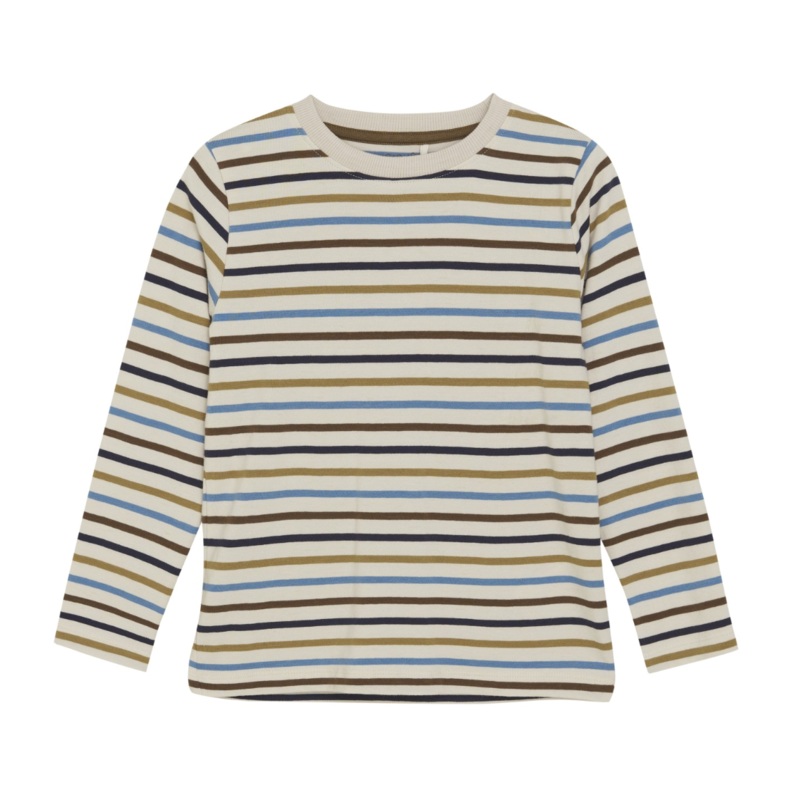 Minymo Long Sleeve Striped T-Shirt – Sandshell