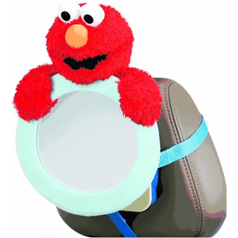 Munckin Sesame Street Elmo Adjustable Back Seat Vehicle Mirror