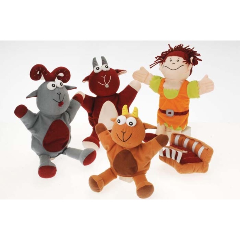 The Three Billy Goats Gruff Hand Puppets