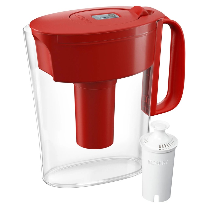 6-Cup Metro Water Pitcher Dispenser – Red