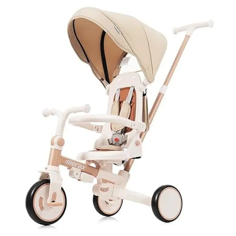7-in-1 Collapsible Toddler Trike – Kid’s Tricycle with Removable Pedals for Ages 1 to 6