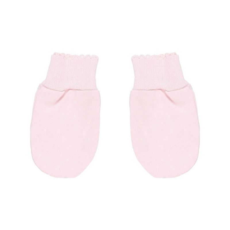 Basic Solid Mittens Pink