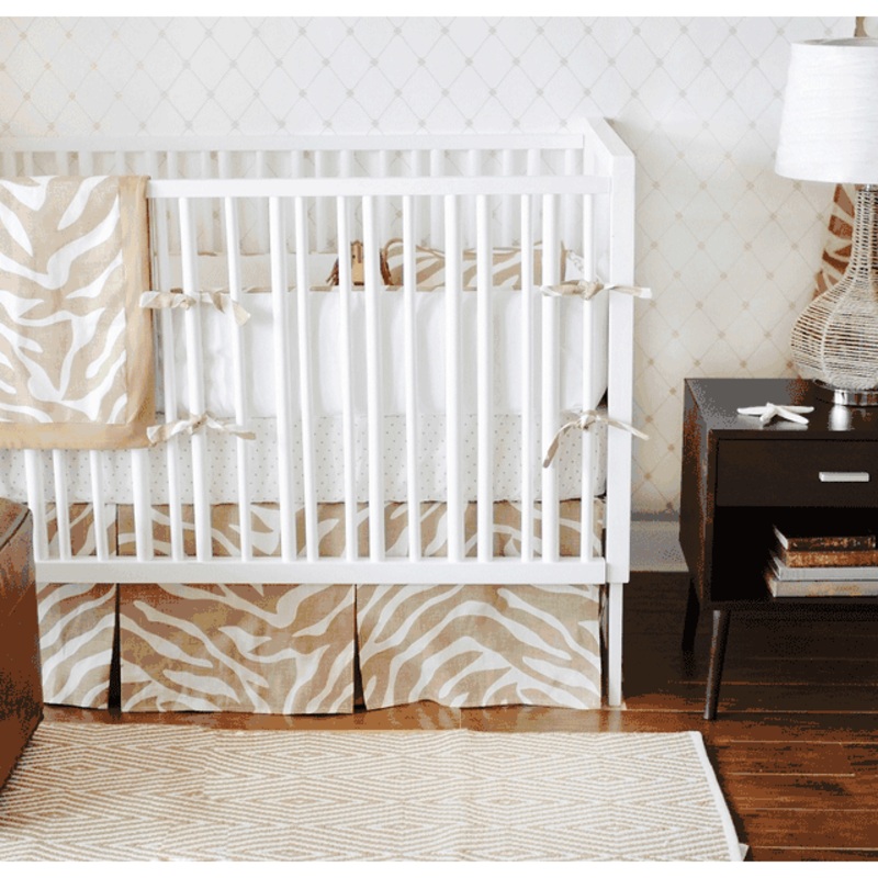 New Arrivals Safari Sand 4 Piece Baby Crib Bedding Set