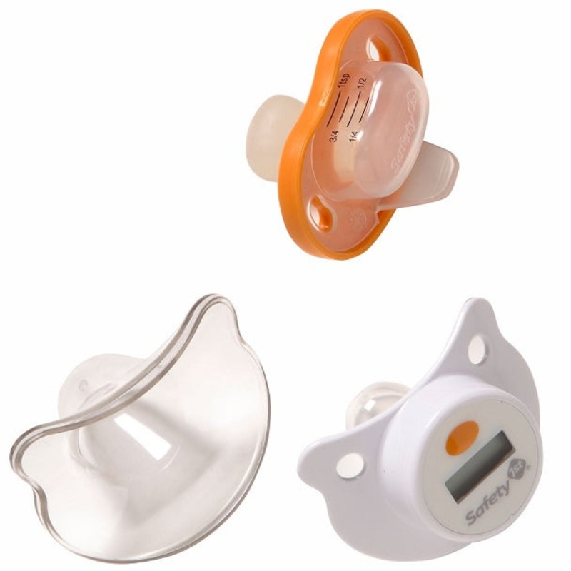 Safety 1st Comfort Check Pacifier Thermometer & Pacifier Medicine Dispenser