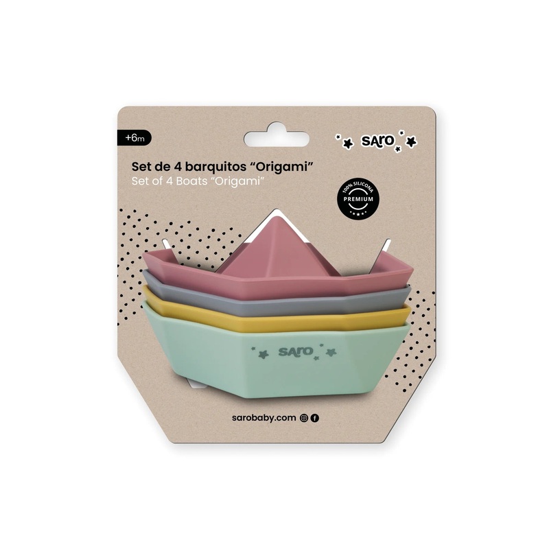 Saro Baby Origami Boats – Set of 4