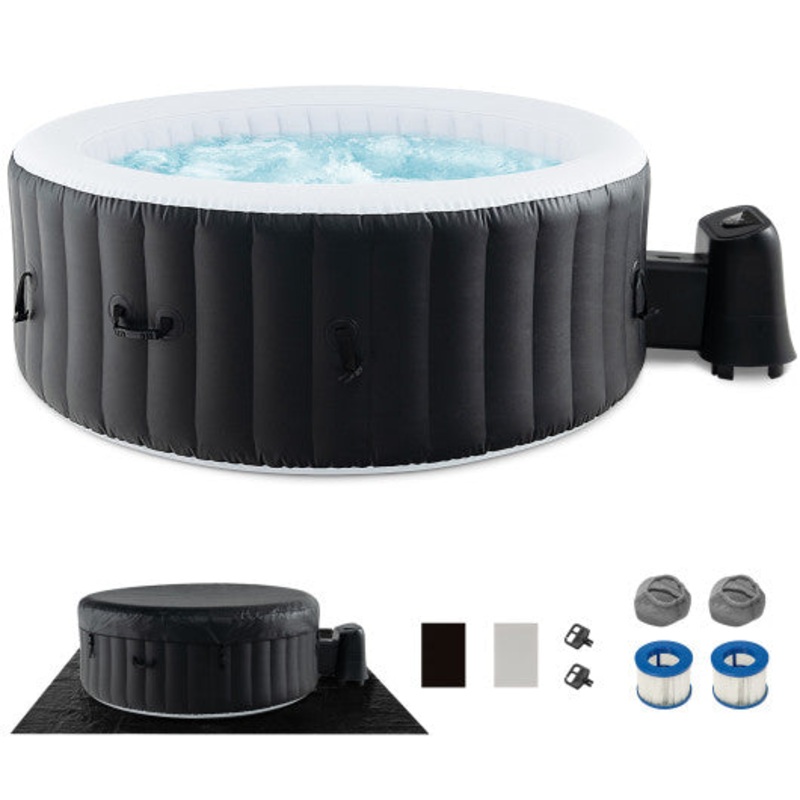 70/80 Inches Round SPA Pool Hottub With 110/130 Air Jets Electric Heater Pump-L
