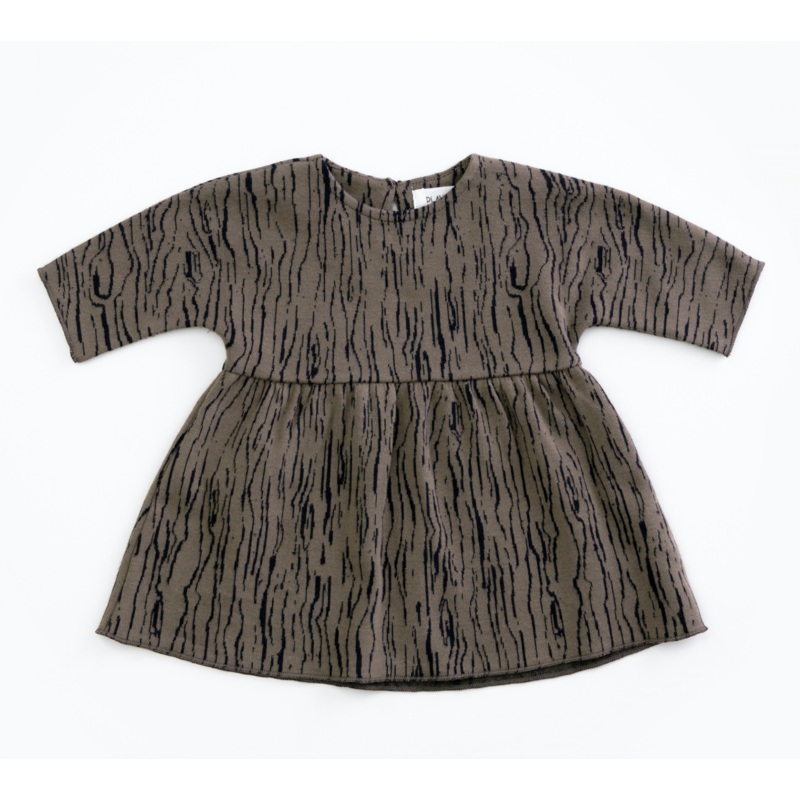 Jacquard Dress – Walnut