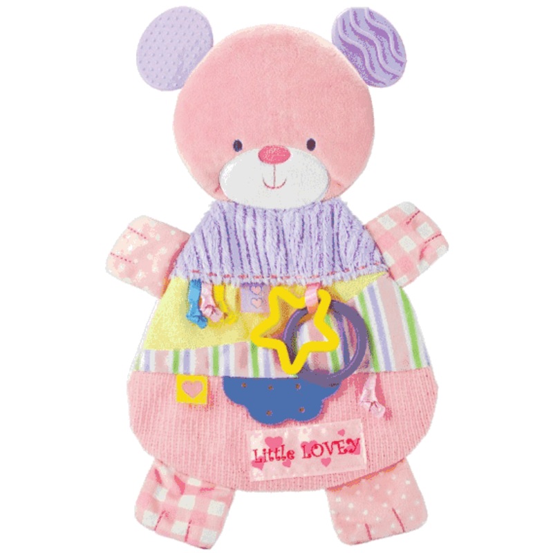 Kids Preferred 12.5″ Little Lovey Bear Teether Blanket