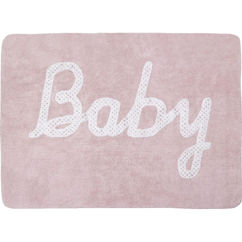 Lorena Canals Baby Petit Point Rug – Pink (4′ x 5′ 3″)
