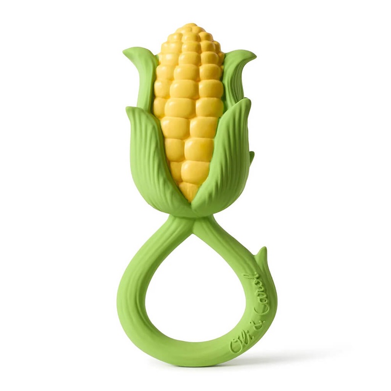 Natural Rubber Rattle Corn