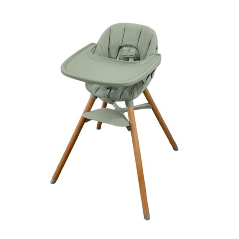 Lalo The Chair with Cushion, Sage, Sage, Natural