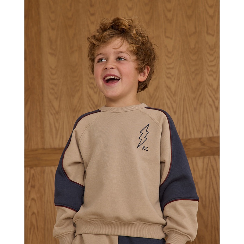 Paneled Sweatshirt – Stone