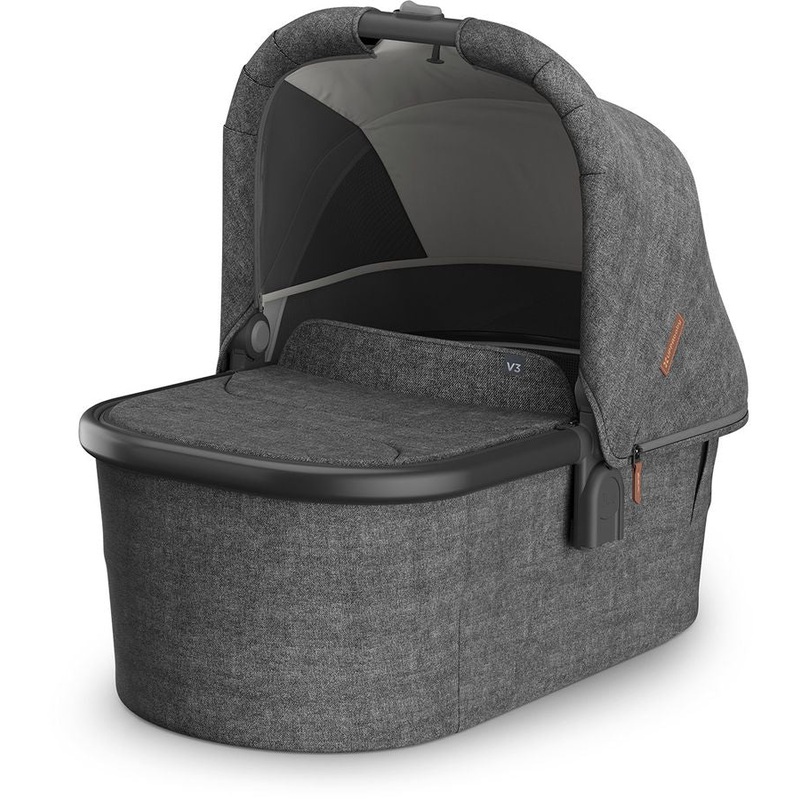 UPPAbaby Bassinet V3 – Greyson (Charcoal Melange / Carbon Frame)