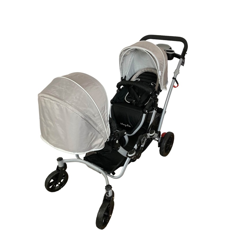 Dream On Me Track Tandem Stroller Face to Face Edition, 2021, Light Grey