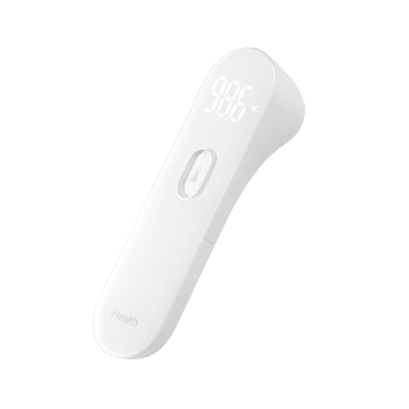iHealth PT3 No-Touch Infrared Forehead Thermometer, White