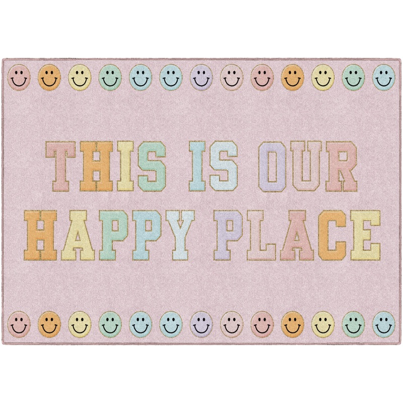 This Is Our Happy Place On Pink Rug By Schoolgirl Style