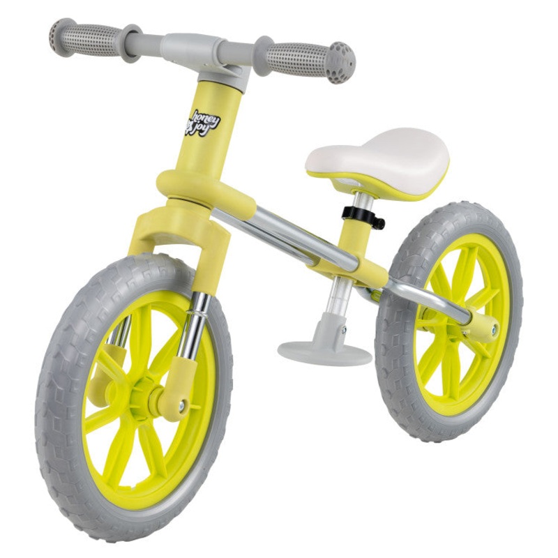 12 Inch Balance Bike With Adjustable Seat and Rotatable Handlebar-Green