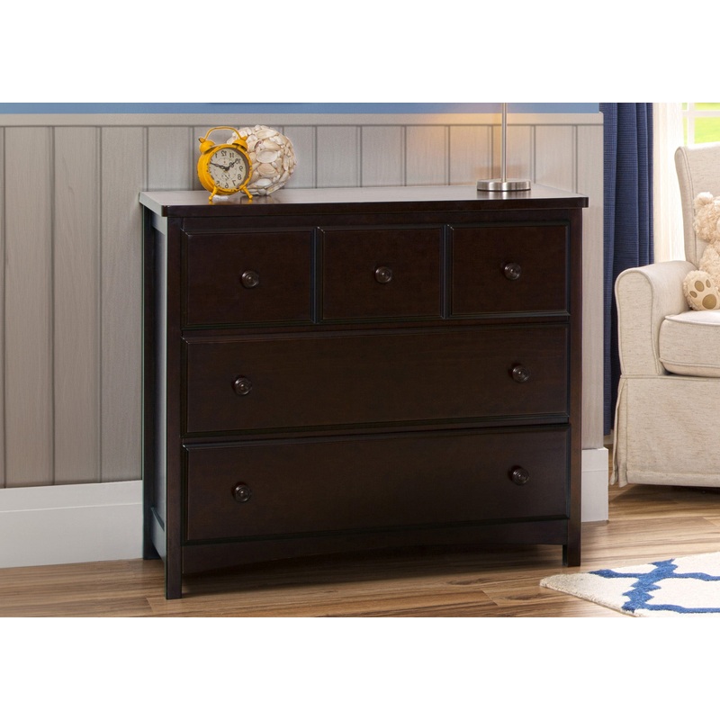 3 Drawer Dresser with Interlocking Drawers