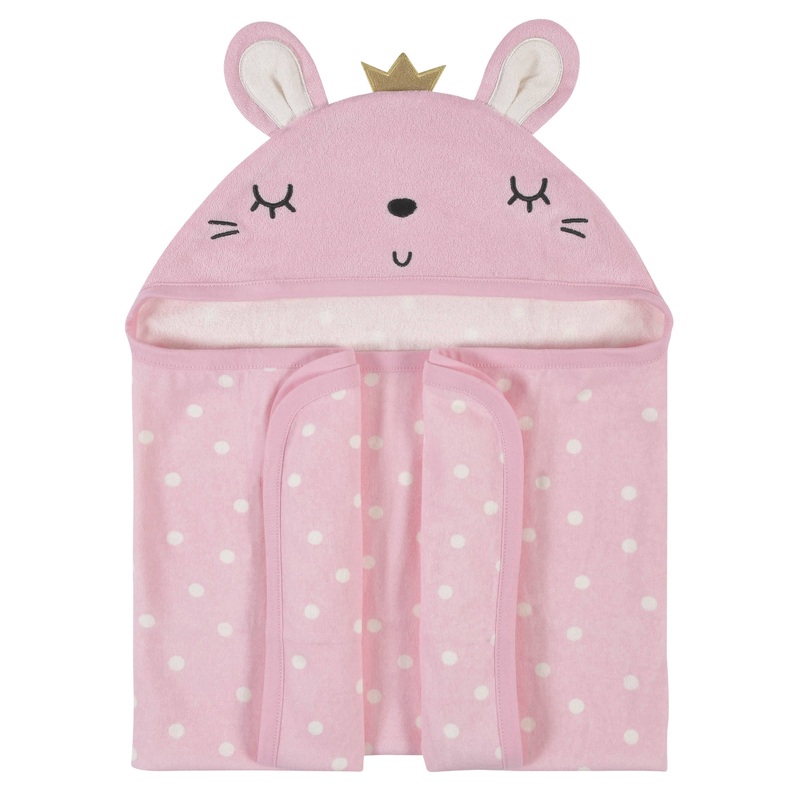 Baby Girls Floral Hooded Bath Wrap