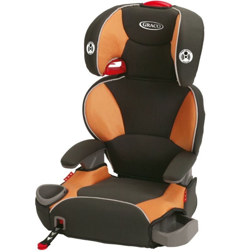 Graco AFFIX Highback Belt Positioning Booster Car Seat with Latch System – Tangerine