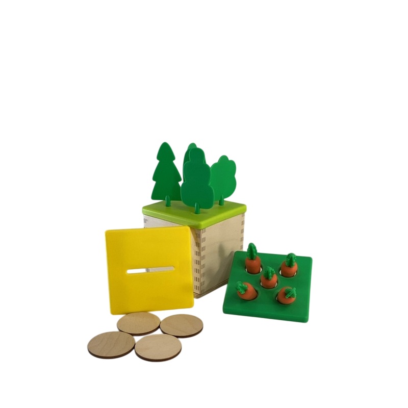 Lovevery Wooden Coin Bank Set