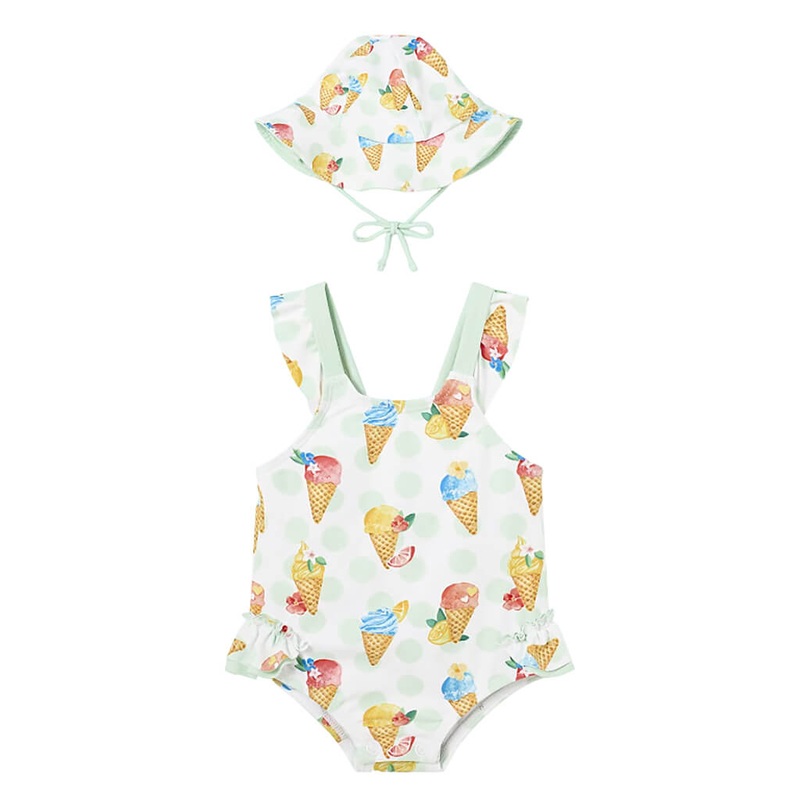 Swimsuit with Hat Icecream Pear