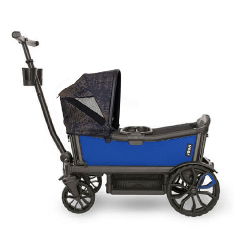 Veer Cruiser (2 Seater) Stroller Wagon + Canopy Bundle – Kai Blue/Surf