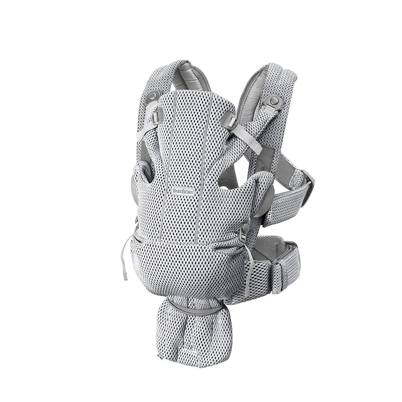 Baby Carrier Free Gray 3D Mesh – Gray