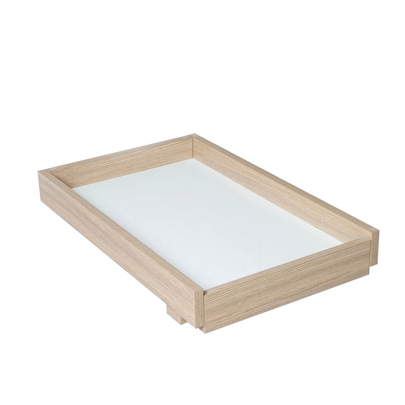 Babymore Luno Veni Cot Top Changer – Oak