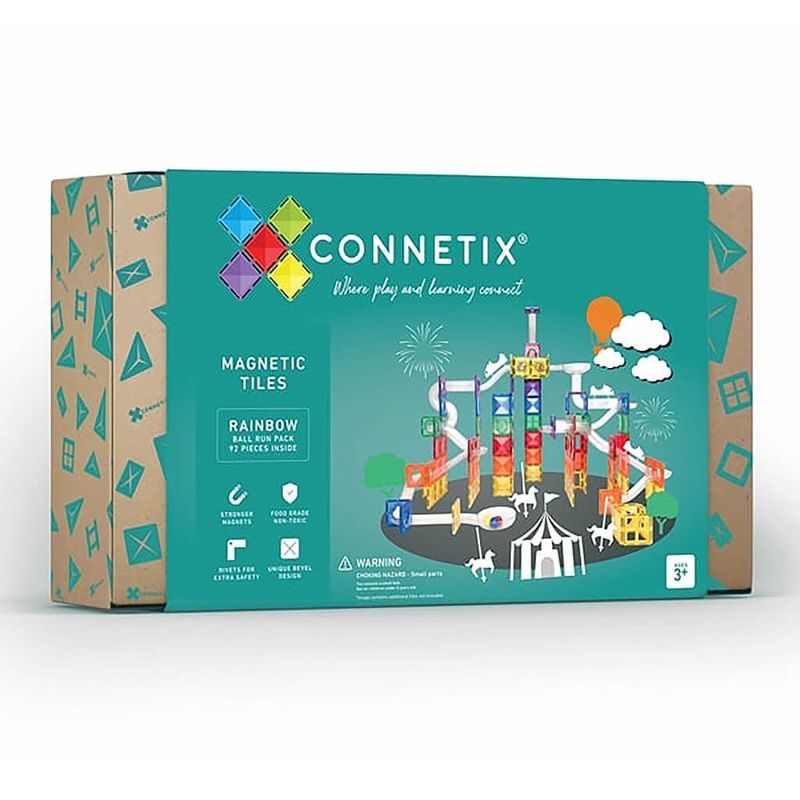 Connetix Rainbow 92pc Ball Run Pack
