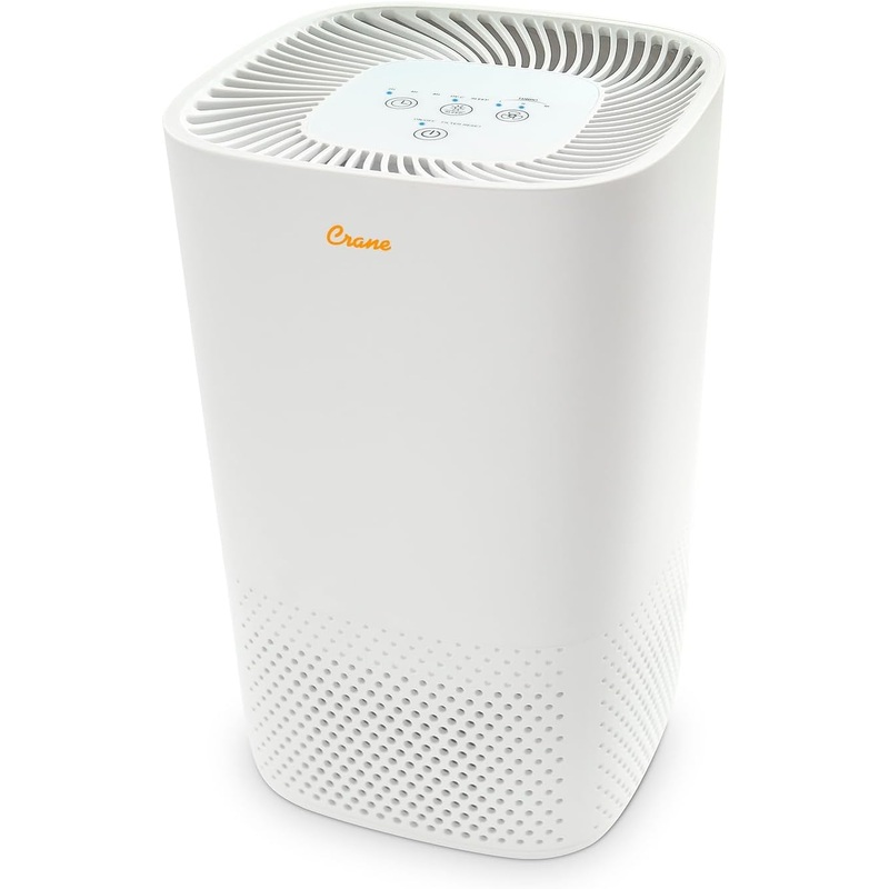 Crane True HEPA Tower Air Purifier with UV Light