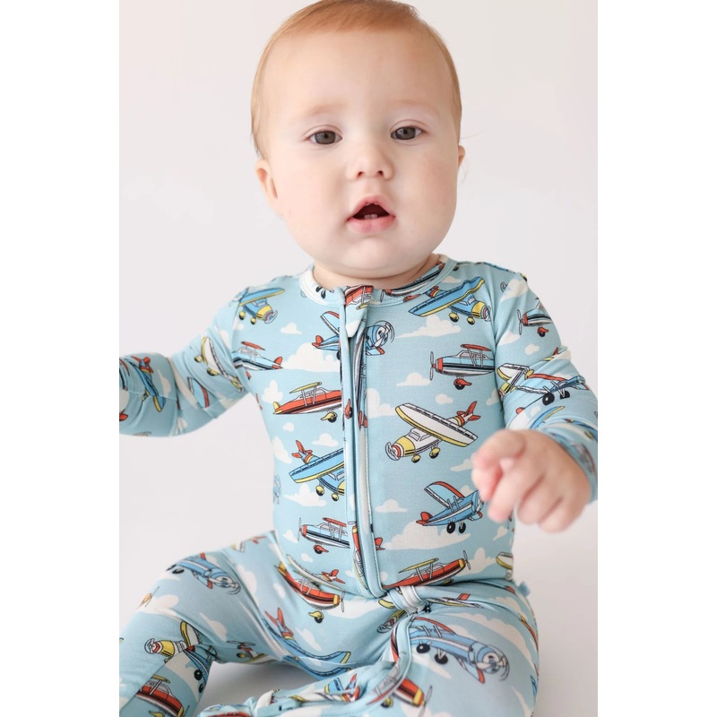 Footie Zippered One Piece – Planes