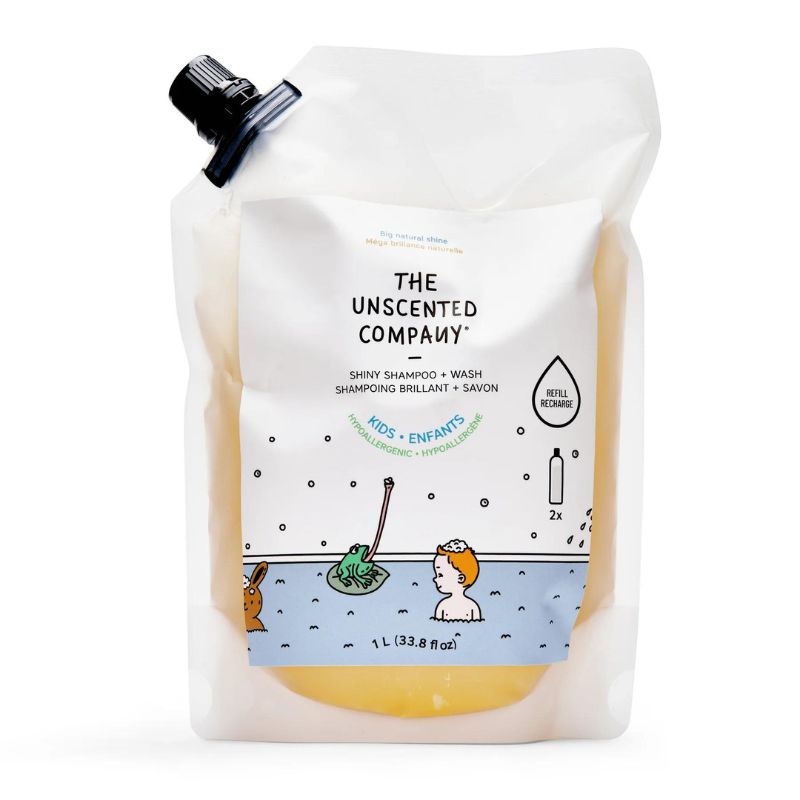 Kids Shiny Shampoo + Body Wash – 1L Refill Bag