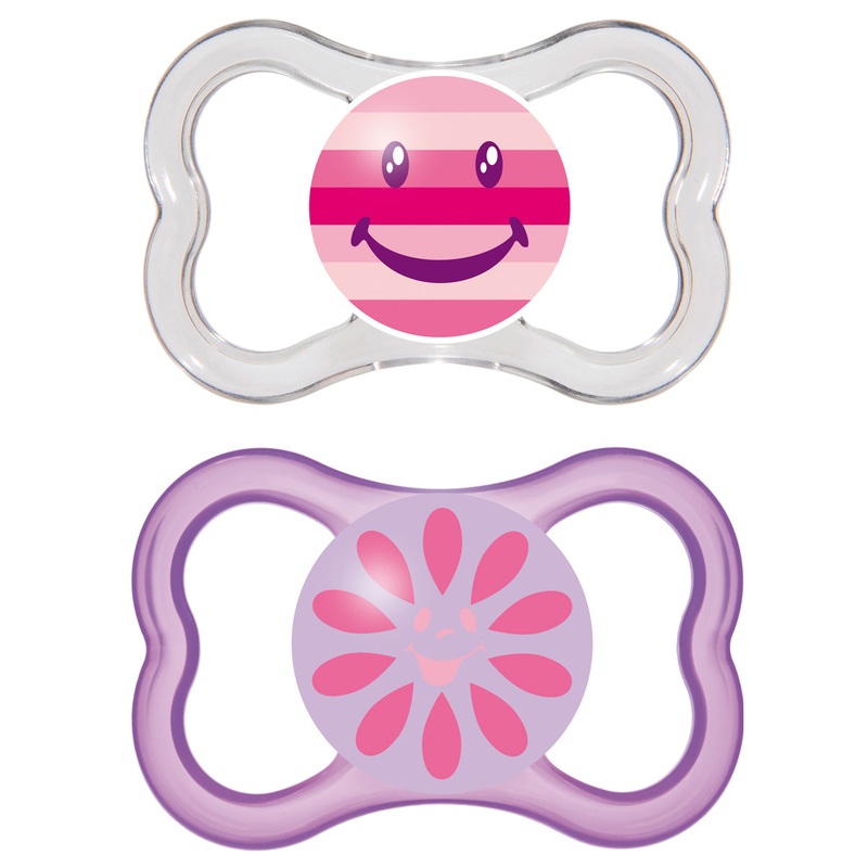 MAM Baby Air 6M+ Pacifier, 2pk – Girl